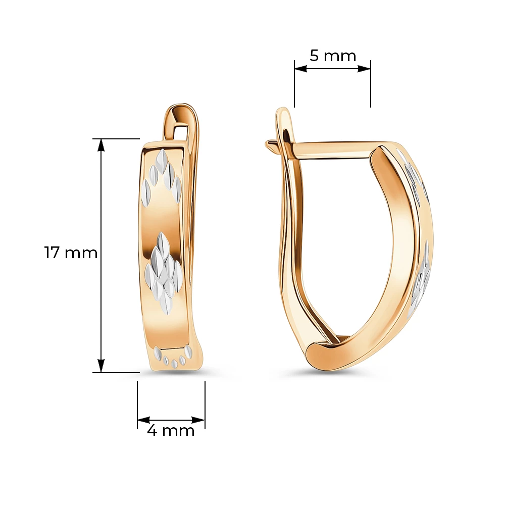 Серьги из красного золота 585 пробы 4