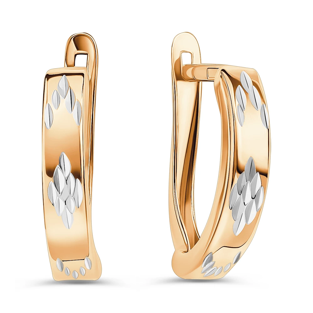 Серьги из красного золота 585 пробы 2