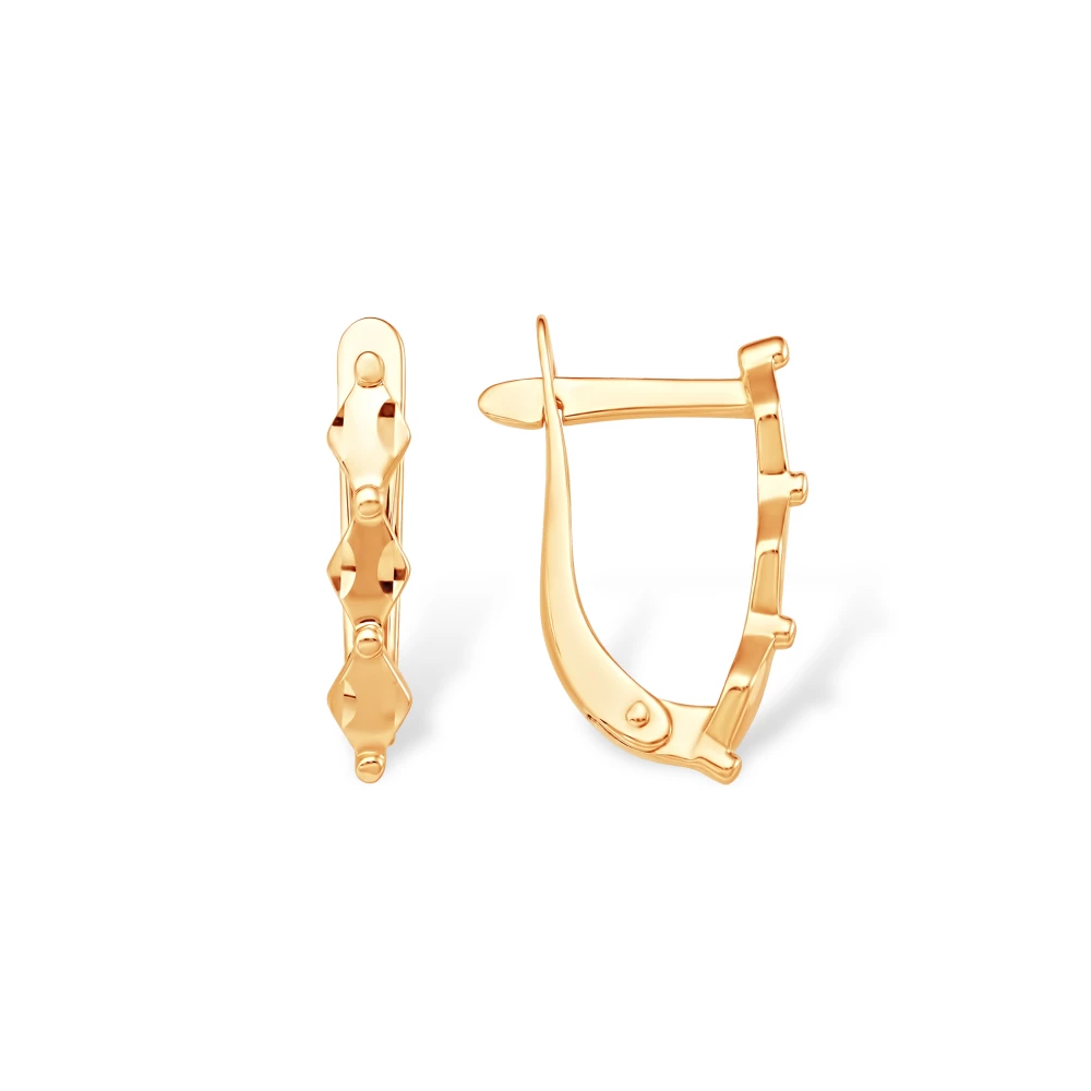 Серьги из красного золота 375 пробы 1
