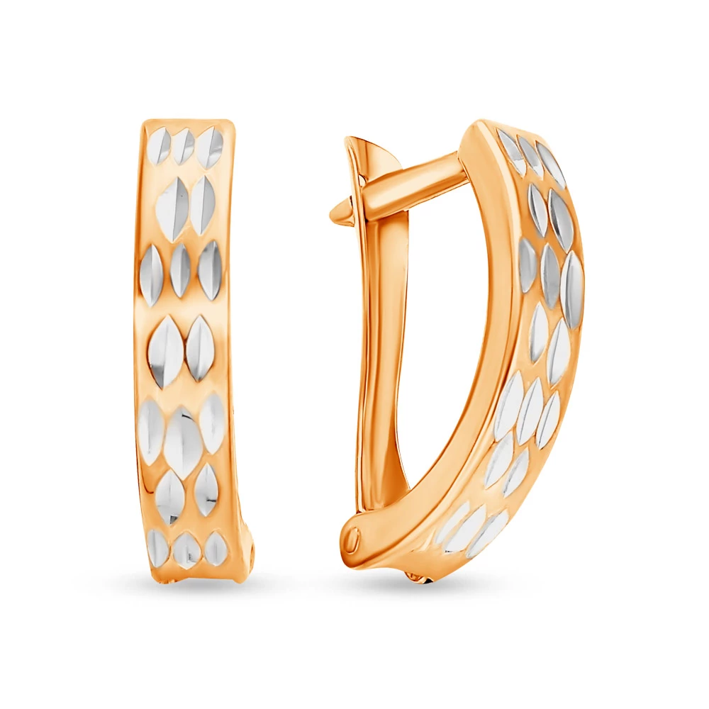Серьги из красного золота 375 пробы