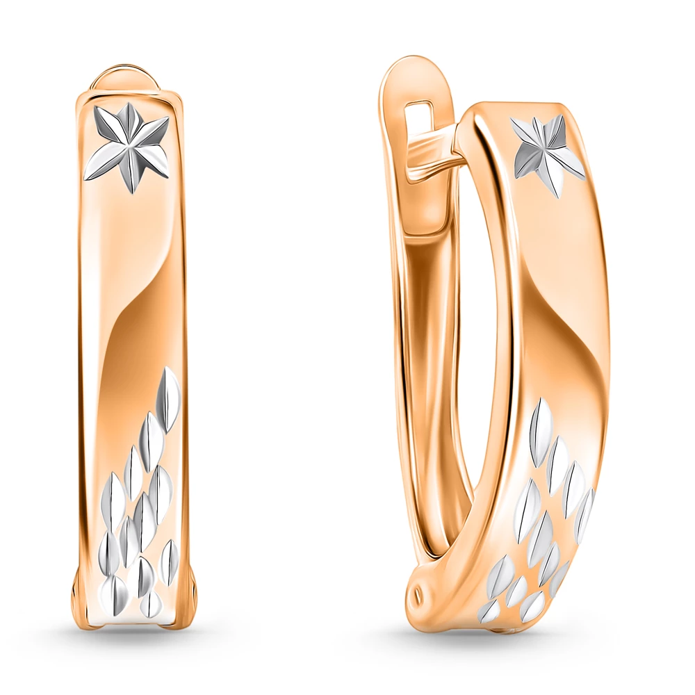 Серьги из красного золота 375 пробы 2