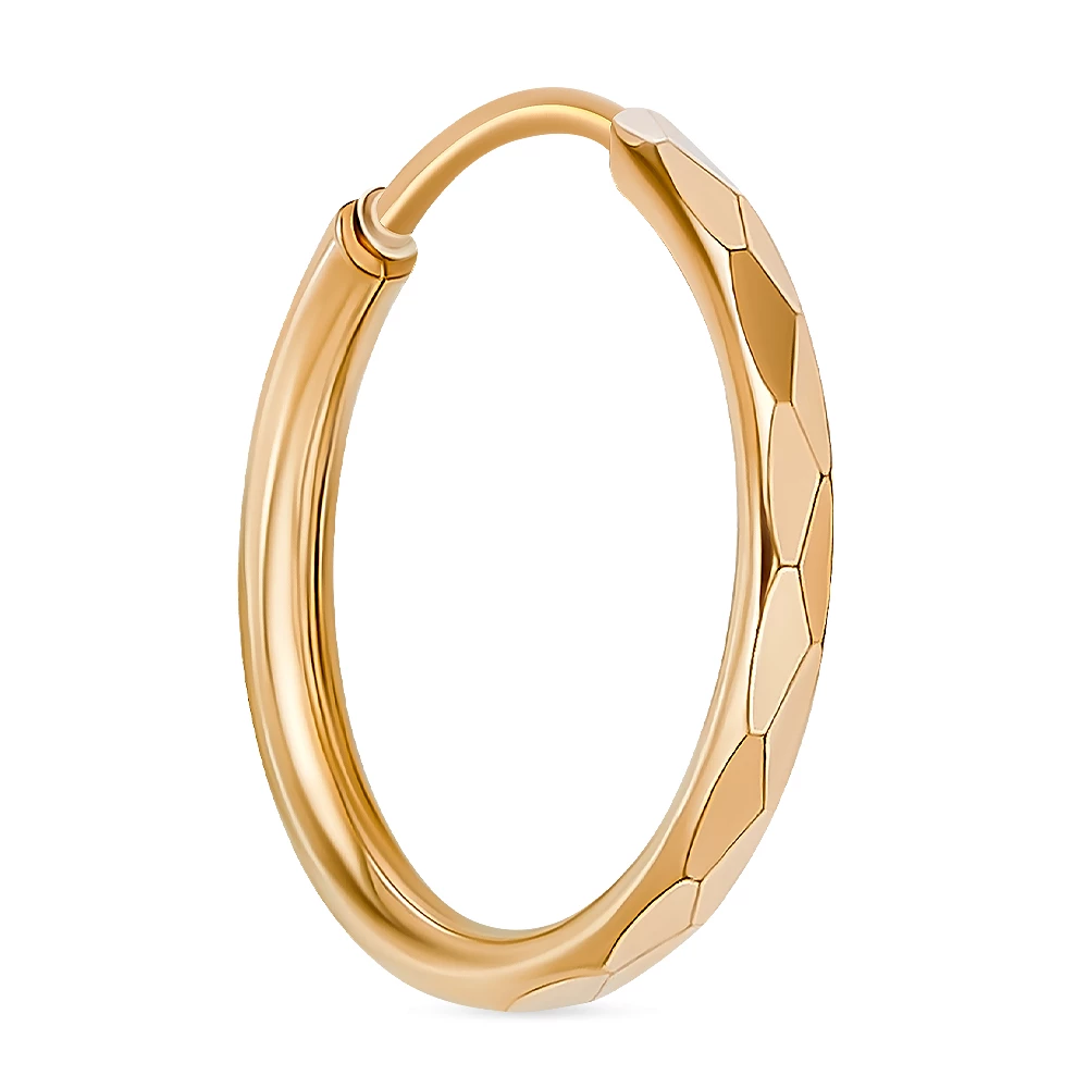 Серьга из красного золота 585 пробы