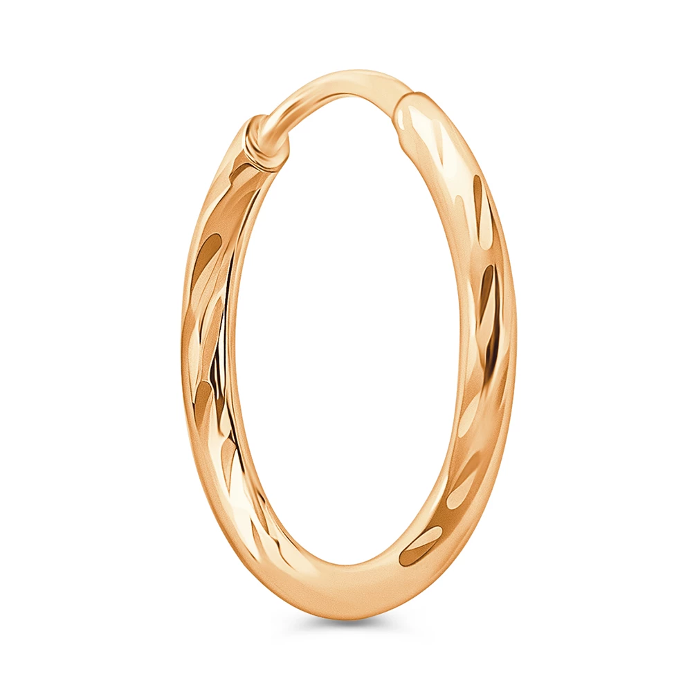 Серьга из красного золота 375 пробы 3