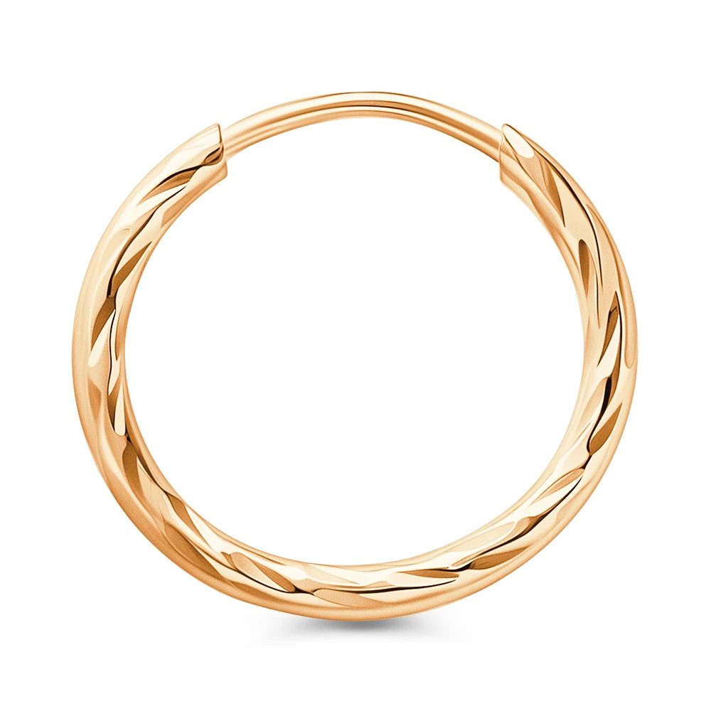 Серьга из красного золота 375 пробы 4