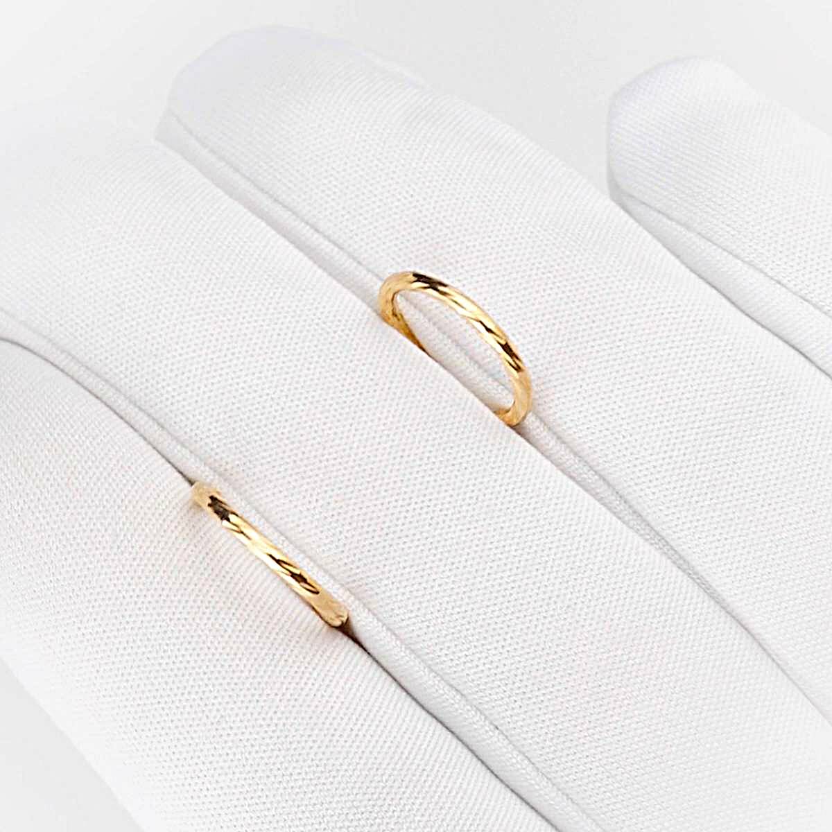 Серьги конго из красного золота 585 пробы 1