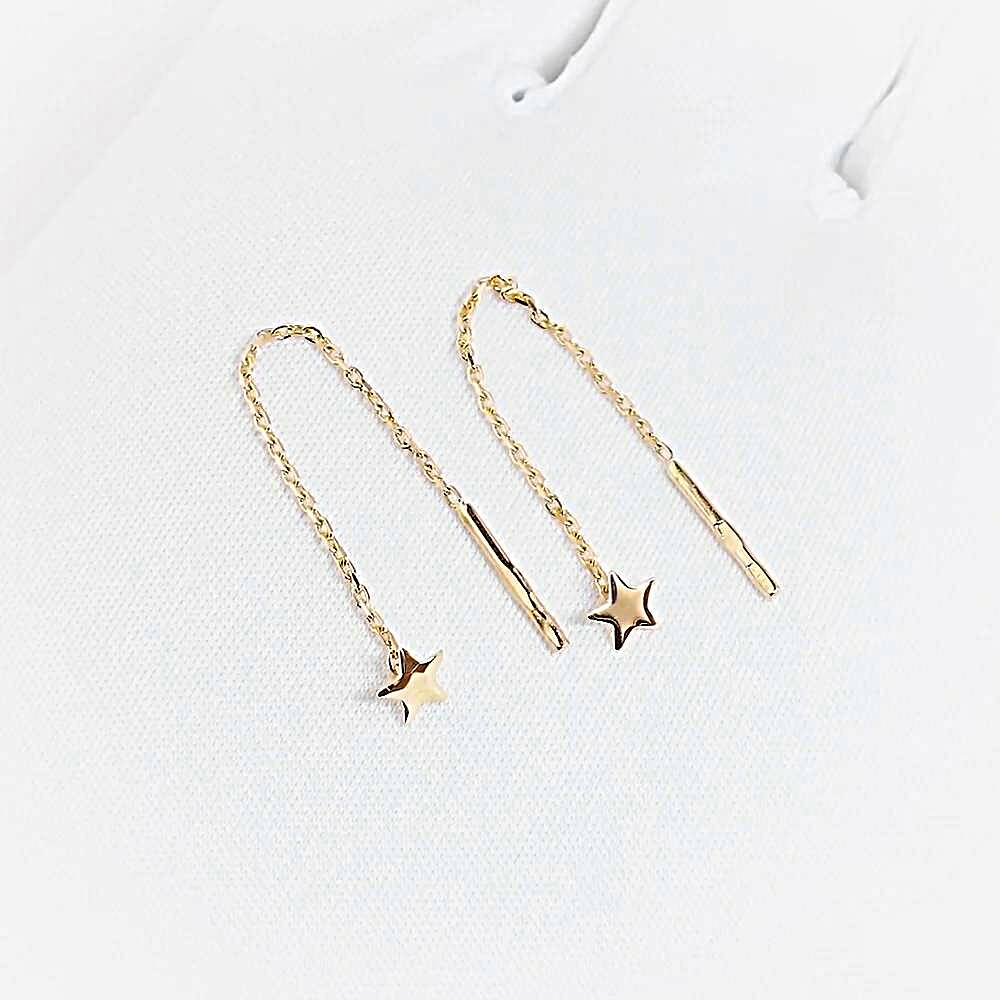 Серьги из красного золота 585 пробы 1