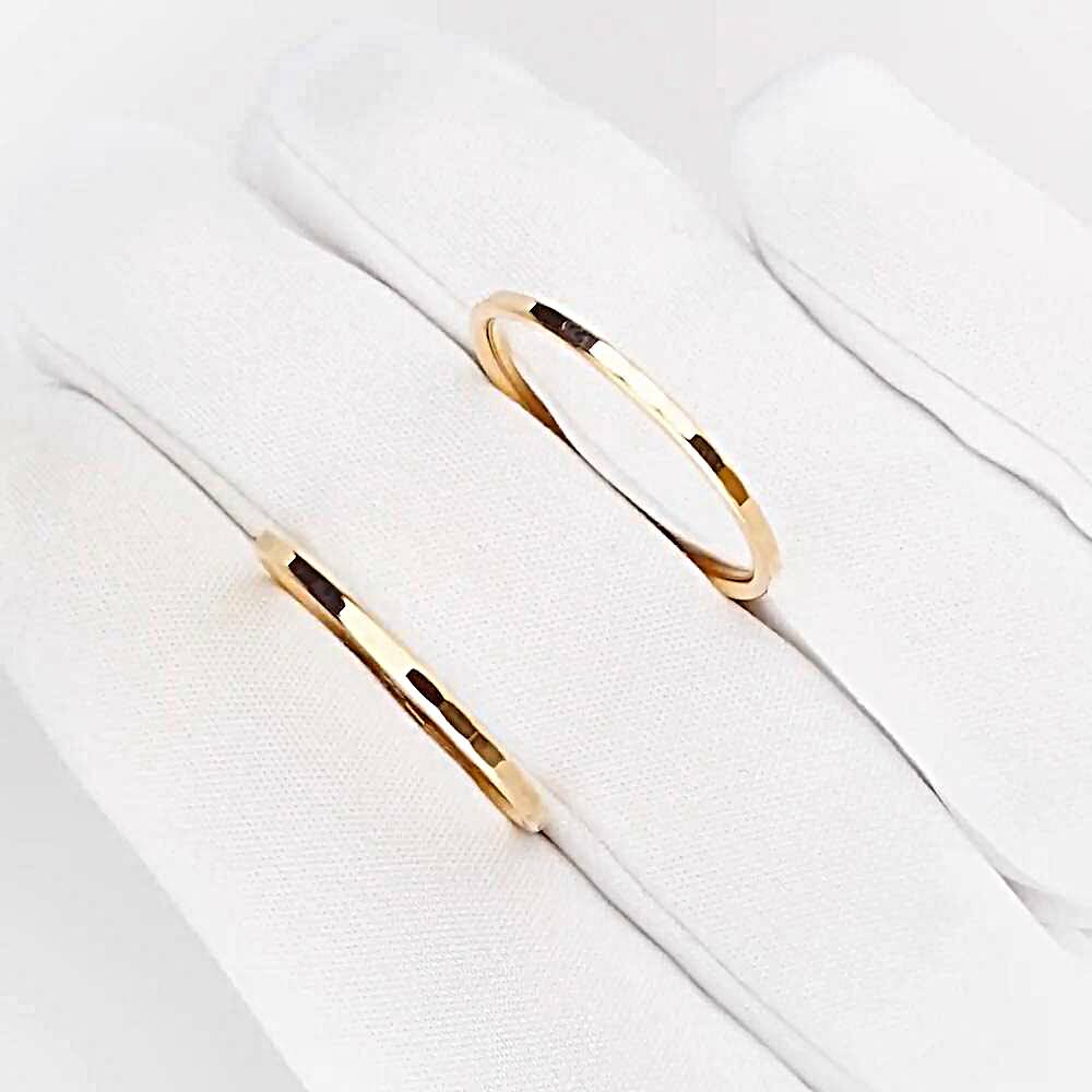 Серьги конго из красного золота 585 пробы 1