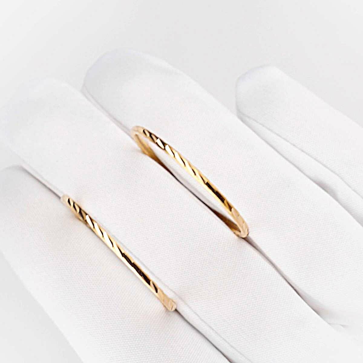Серьги конго из красного золота 585 пробы 1