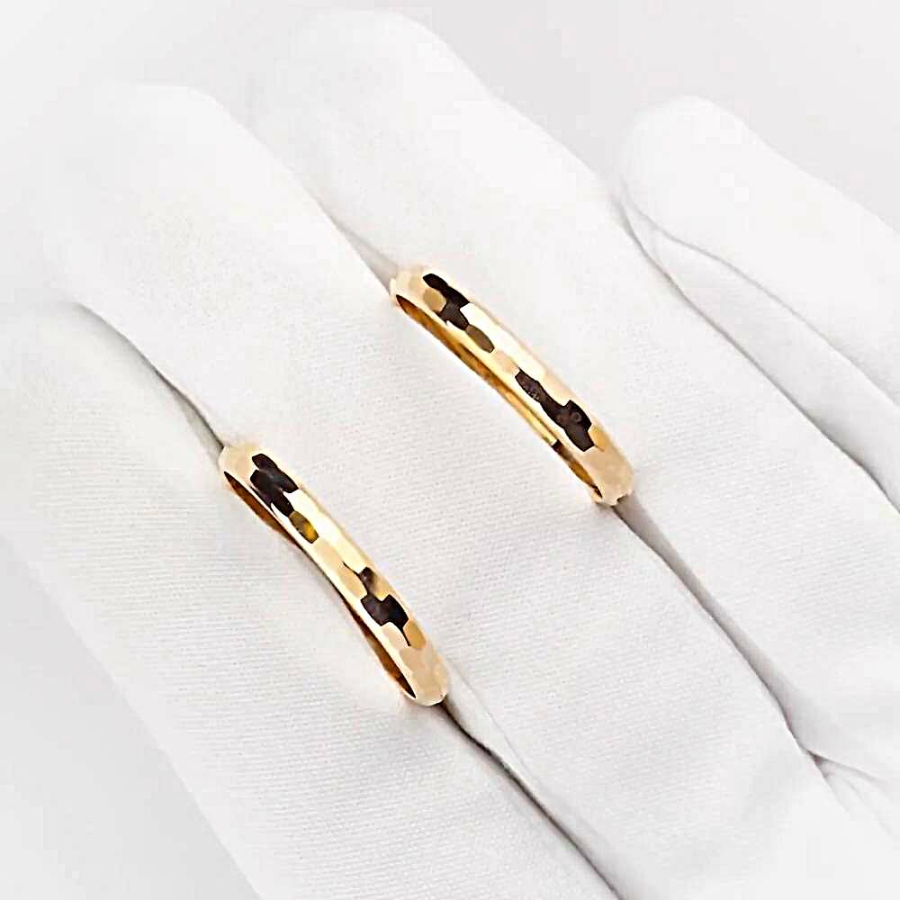 Серьги конго из красного золота 375 пробы 1