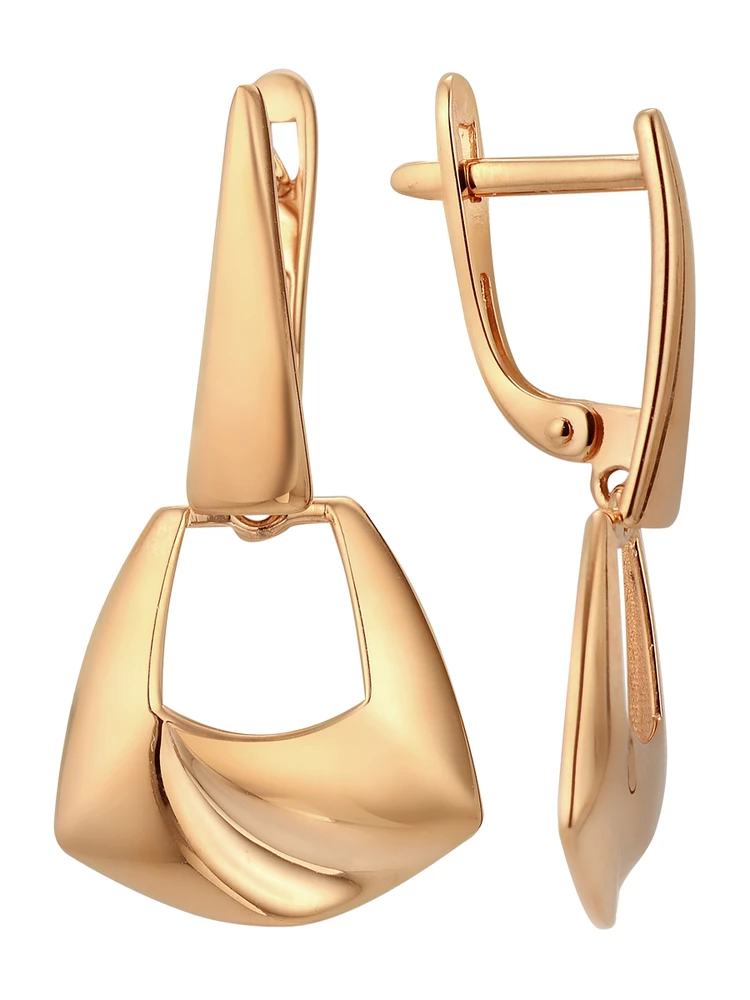 Серьги из красного золота 585 пробы 2