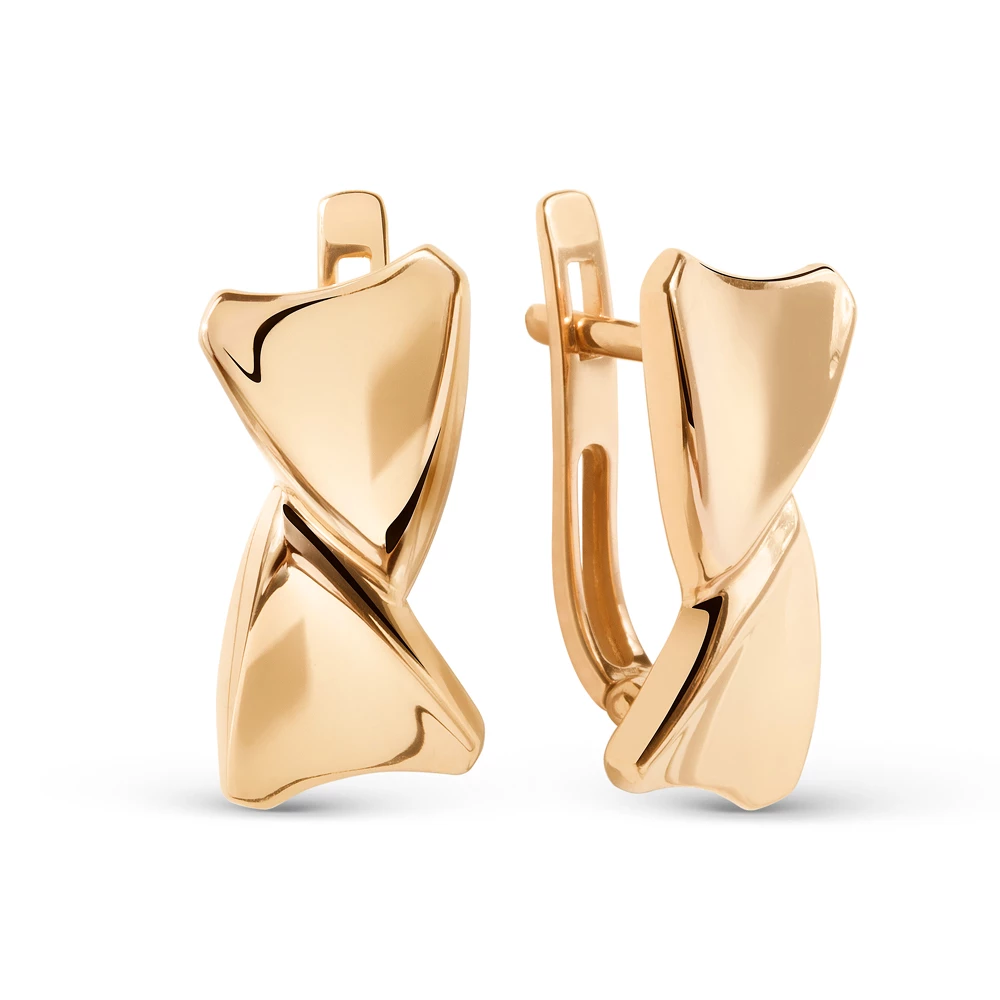 Серьги из красного золота 585 пробы 2