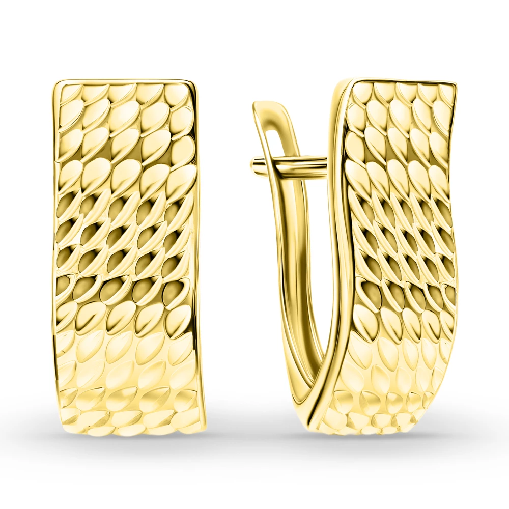 Серьги из желтого золота 585 пробы