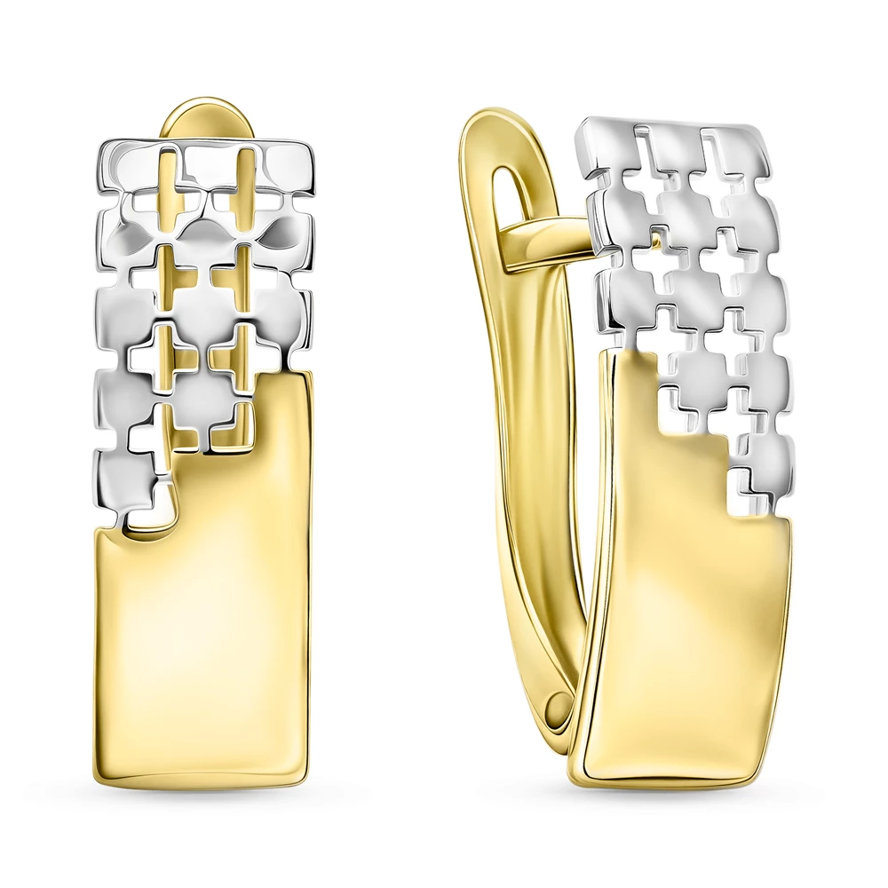 Серьги из желтого золота 585 пробы