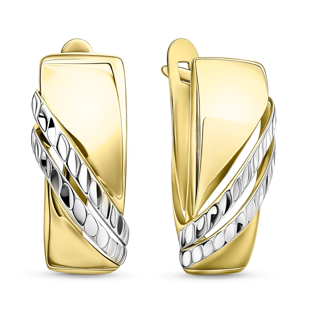 Серьги из желтого золота 585 пробы