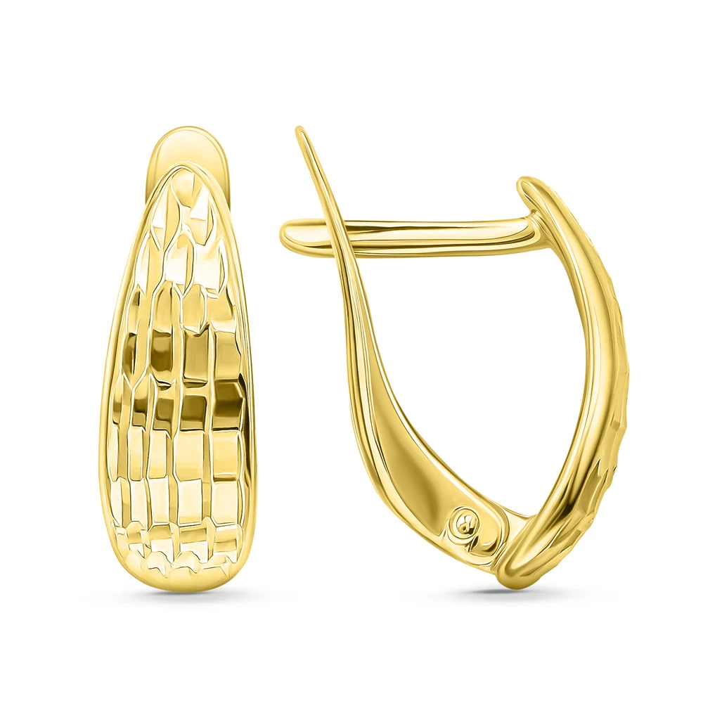 Серьги из желтого золота 585 пробы
