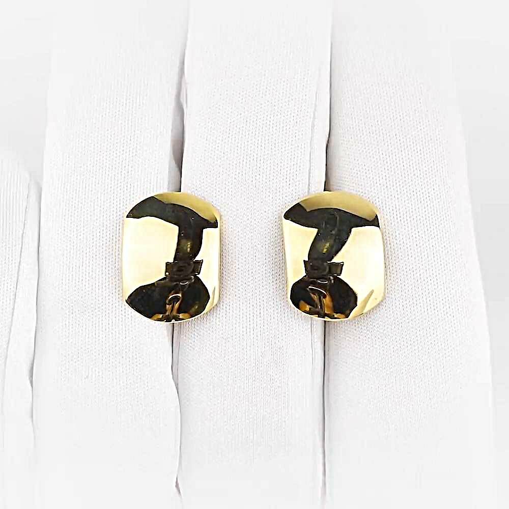 Серьги из желтого золота 585 пробы 1