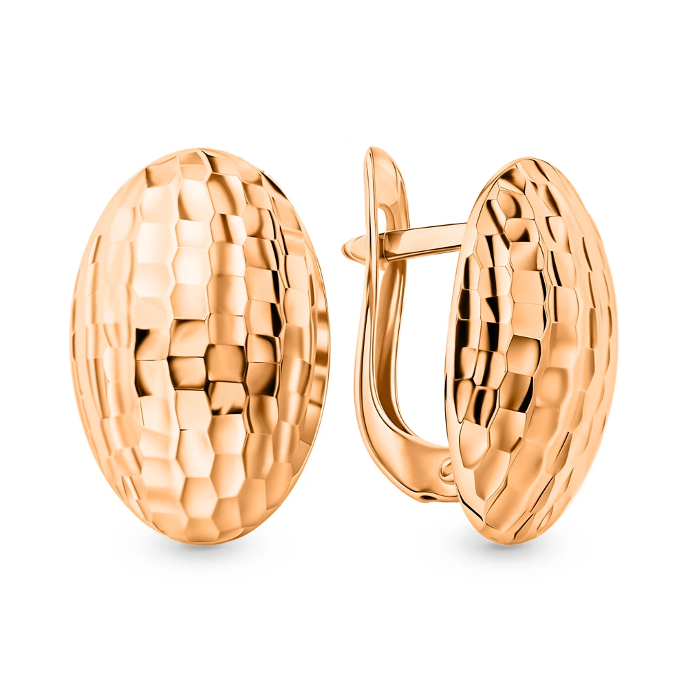 Серьги из красного золота 375 пробы 2