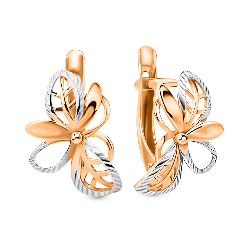 Серьги из красного золота 375 пробы 2
