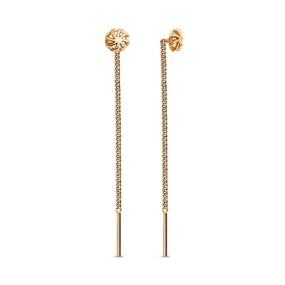 Серьги из красного золота 375 пробы 3