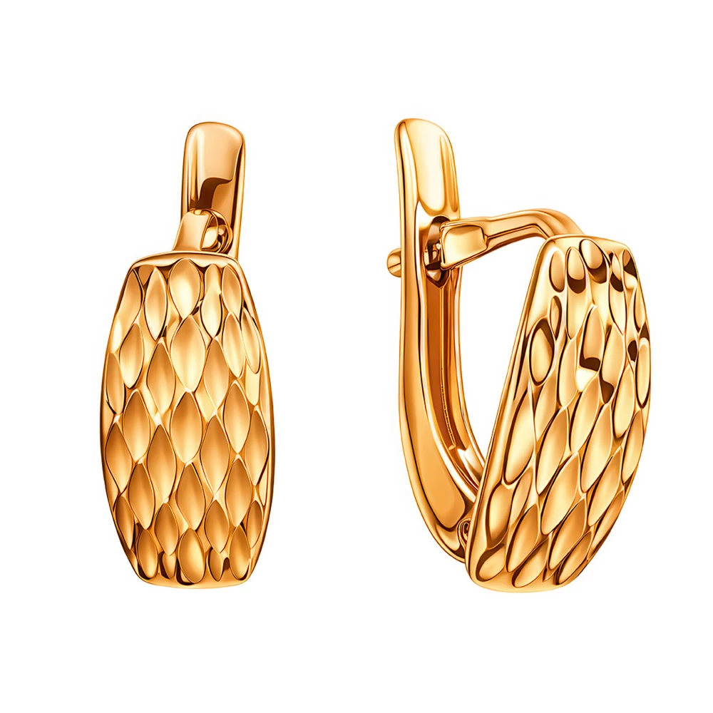 Серьги из красного золота 375 пробы 2