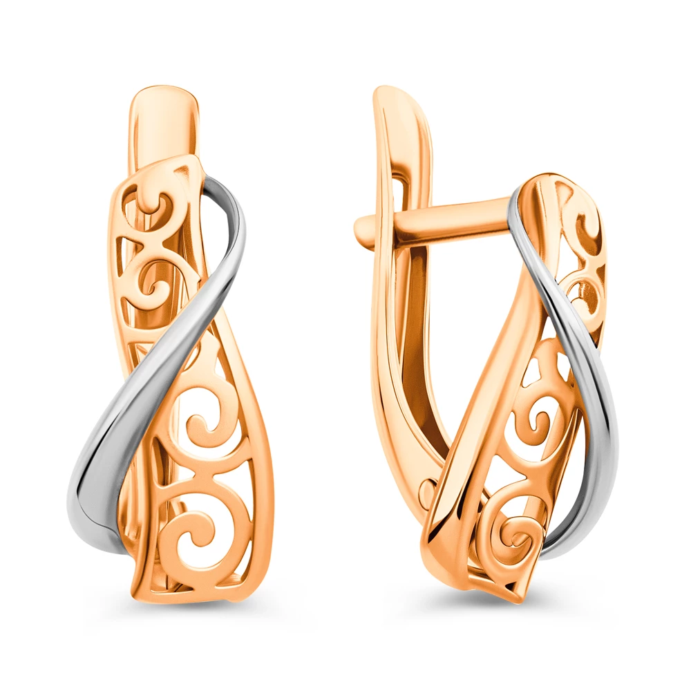 Серьги из красного золота 375 пробы 2