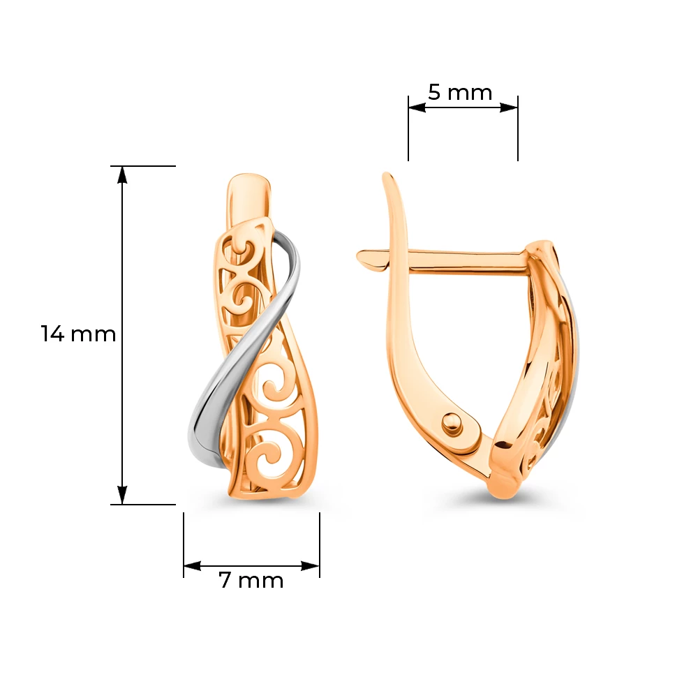 Серьги из красного золота 375 пробы 4