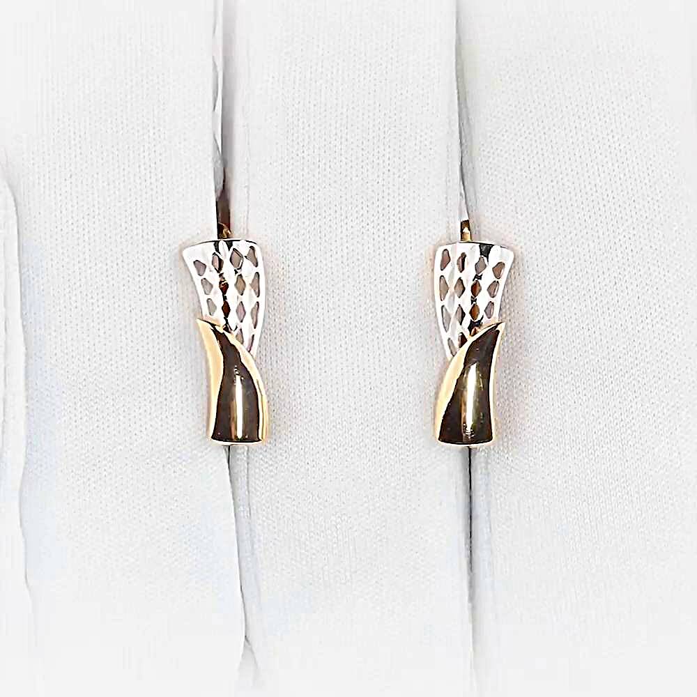 Серьги из красного золота 375 пробы 1
