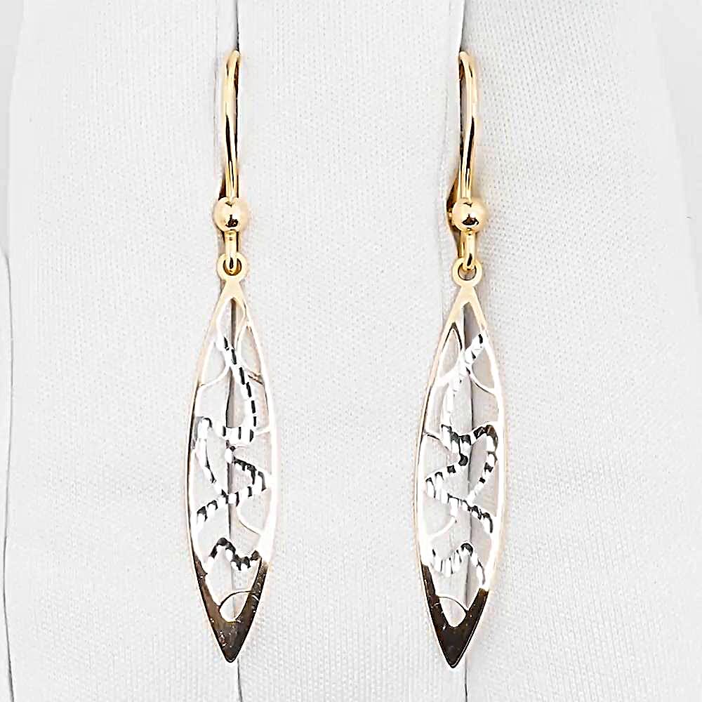 Серьги из красного золота 585 пробы 1