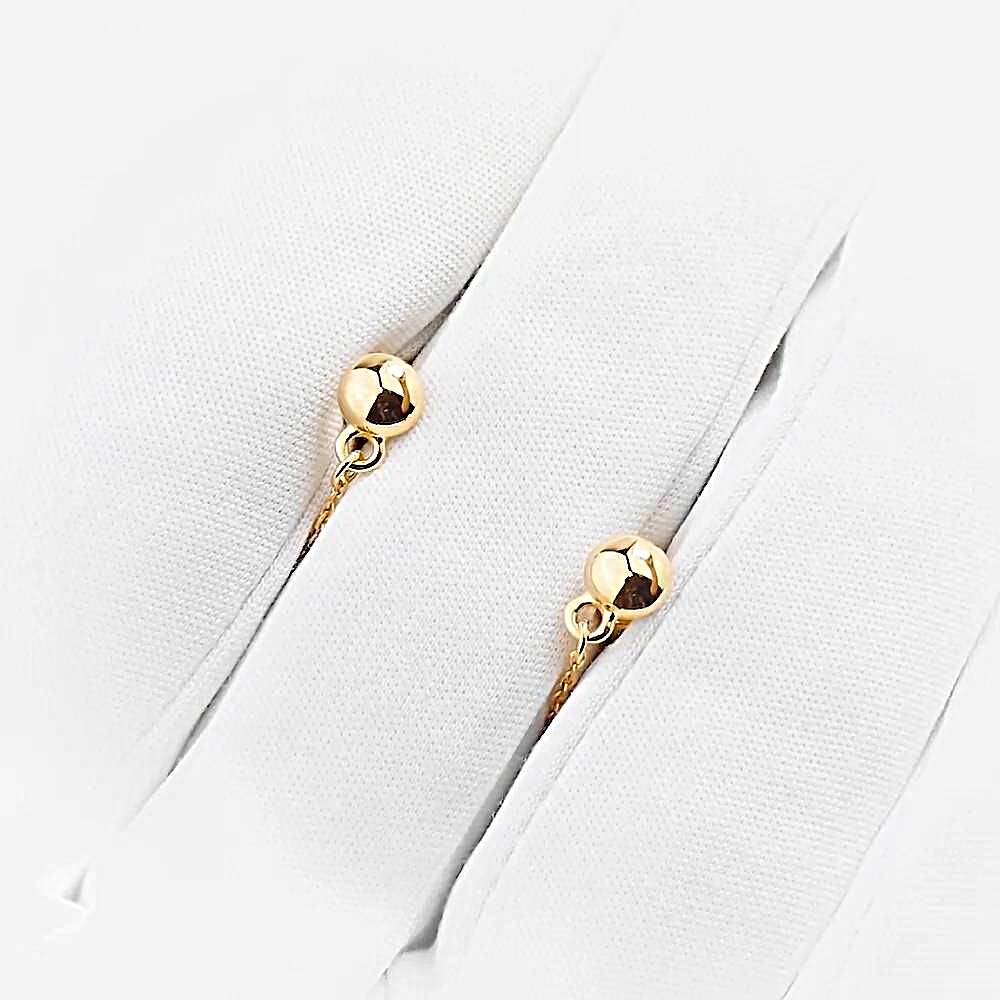 Серьги из красного золота 585 пробы 1
