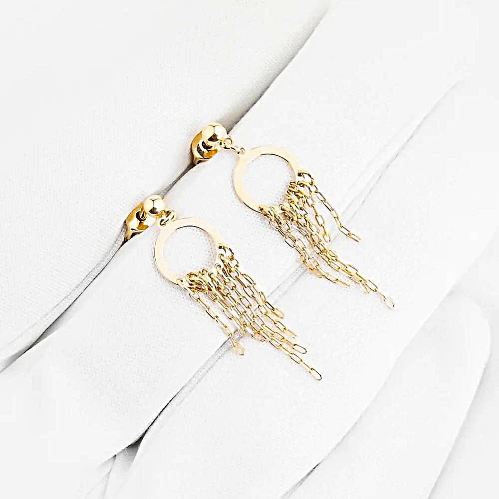 Серьги из красного золота 585 пробы 1