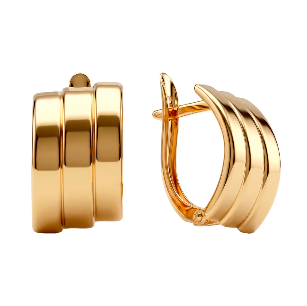Серьги из красного золота 585 пробы