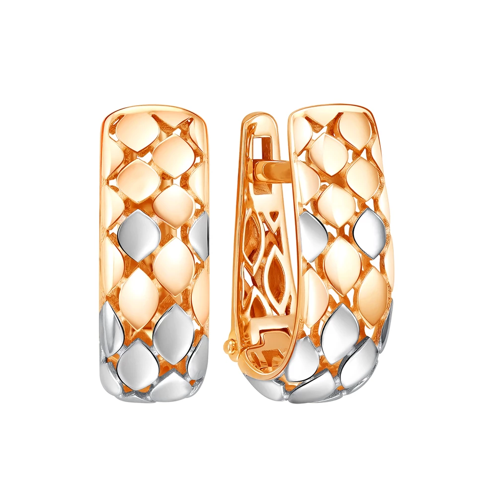Серьги из красного золота 585 пробы