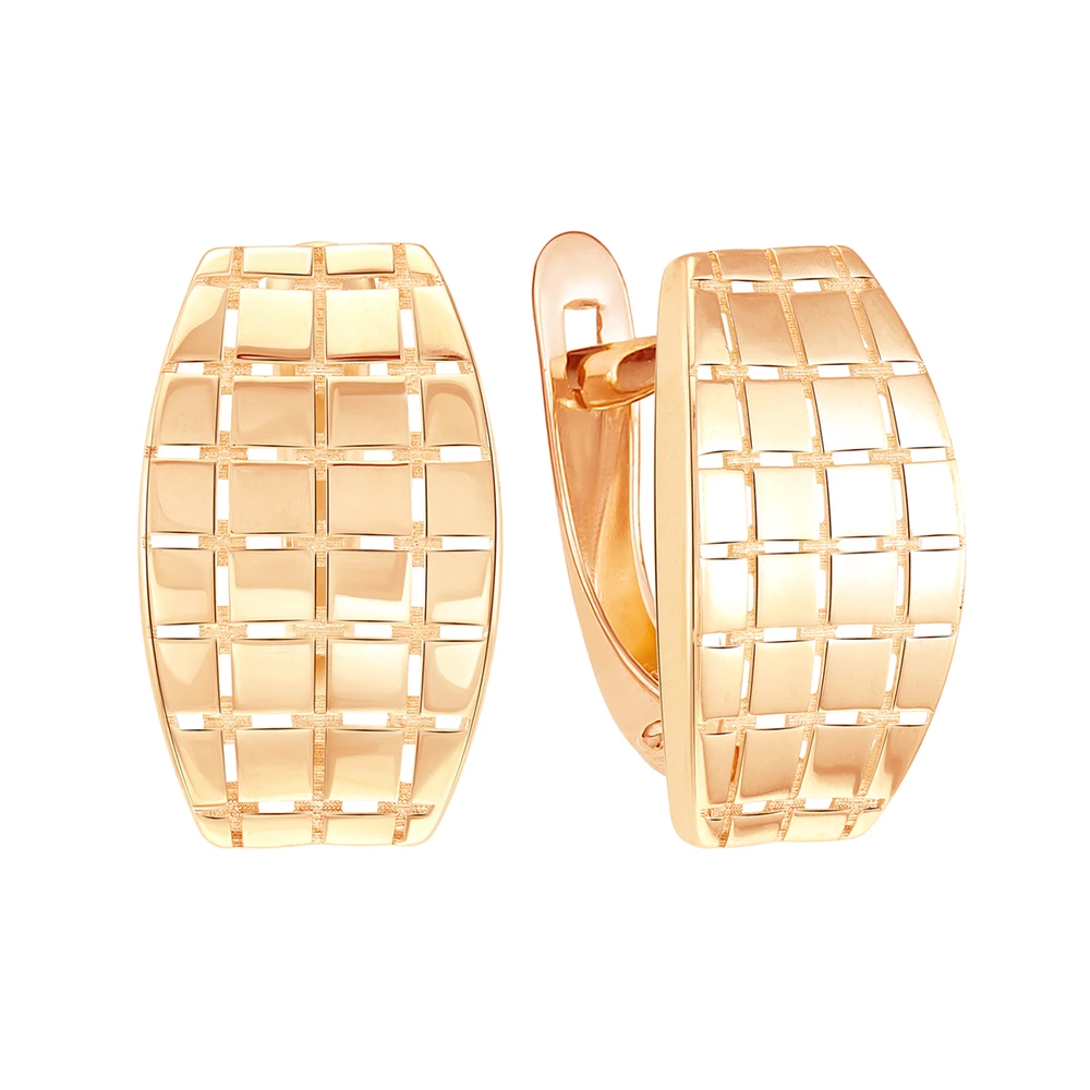 Серьги из красного золота 585 пробы