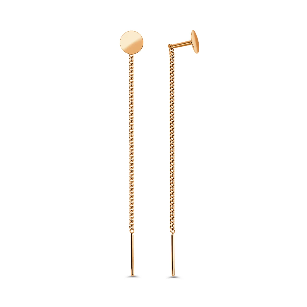 Серьги из красного золота 585 пробы 3