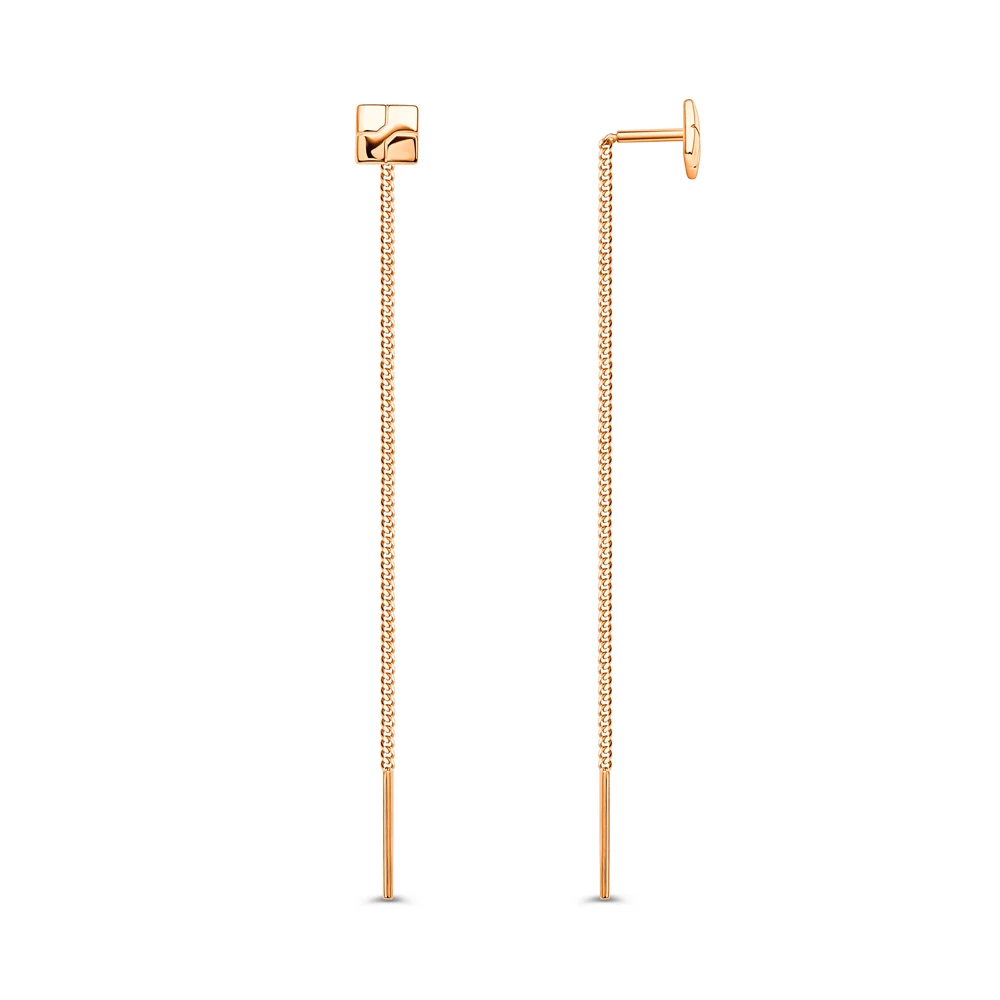 Серьги из красного золота 585 пробы 3