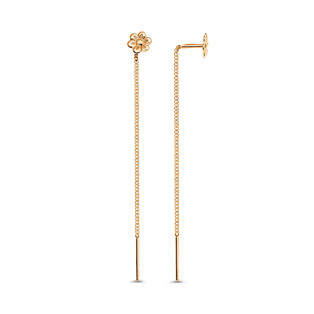 Серьги из красного золота 585 пробы 3