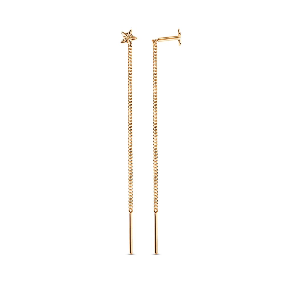 Серьги из красного золота 585 пробы 3