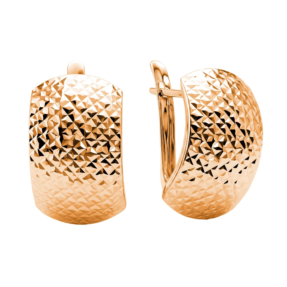 Серьги из красного золота 585 пробы