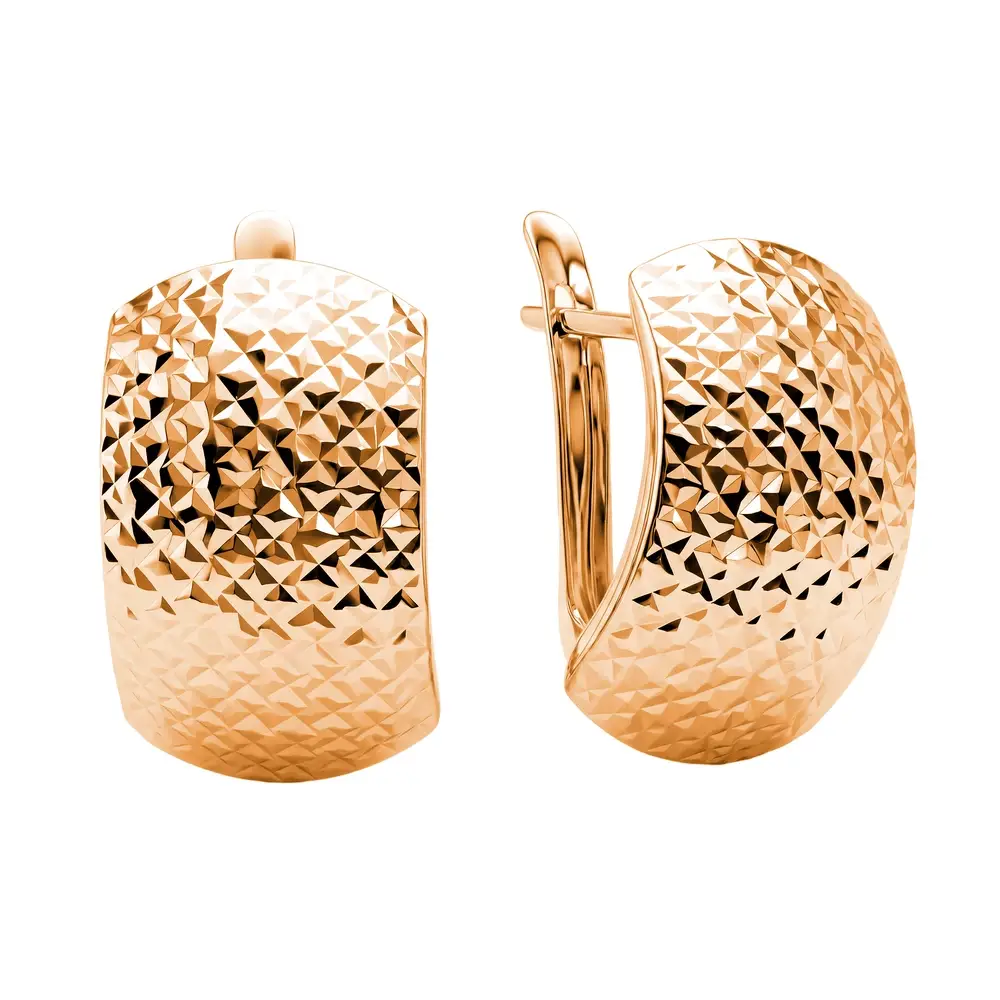 Серьги из красного золота 585 пробы