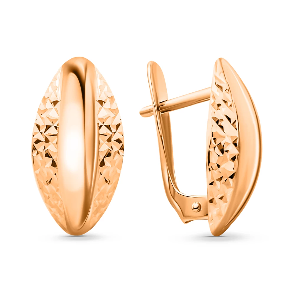 Серьги из красного золота 585 пробы 3