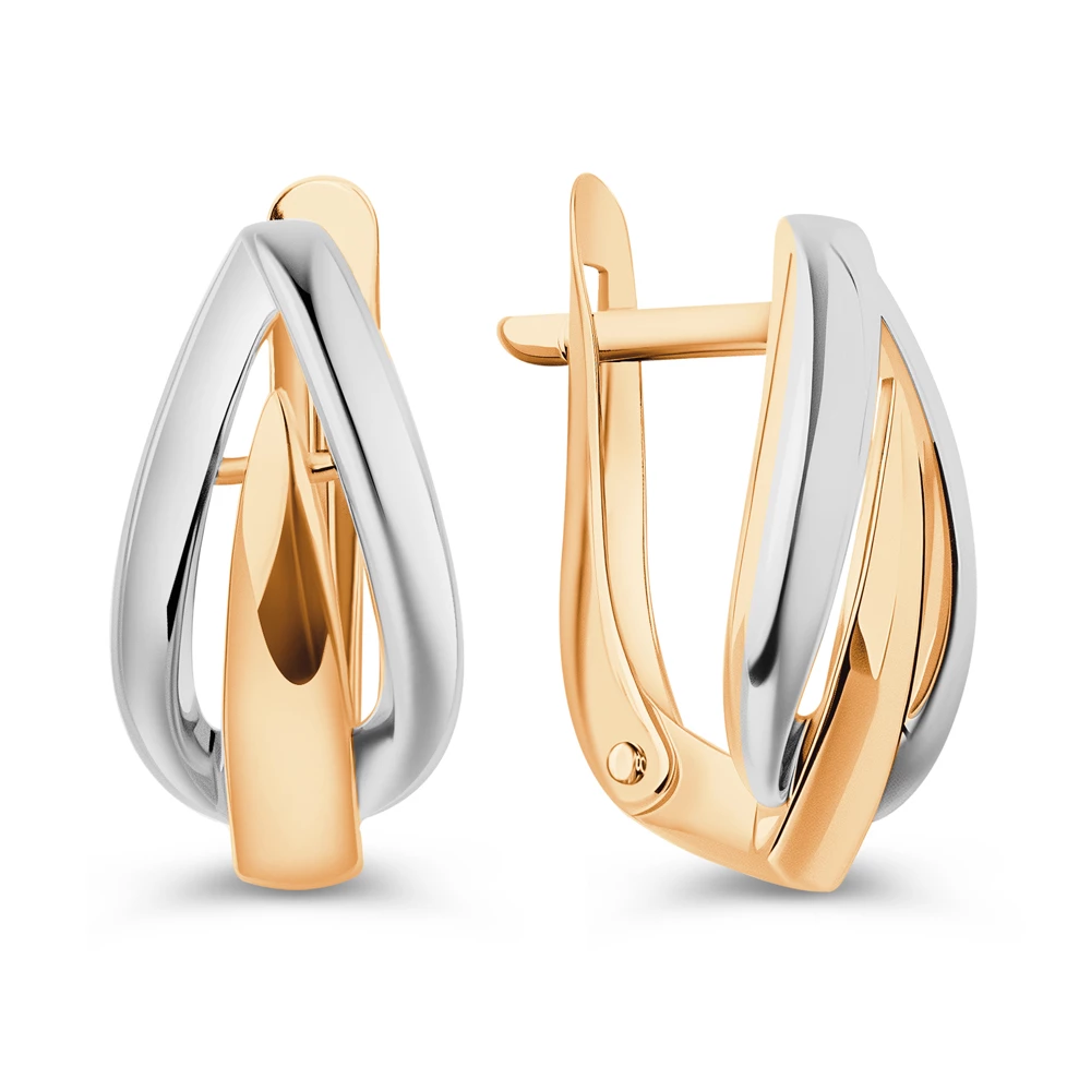 Серьги из красного золота 585 пробы 2