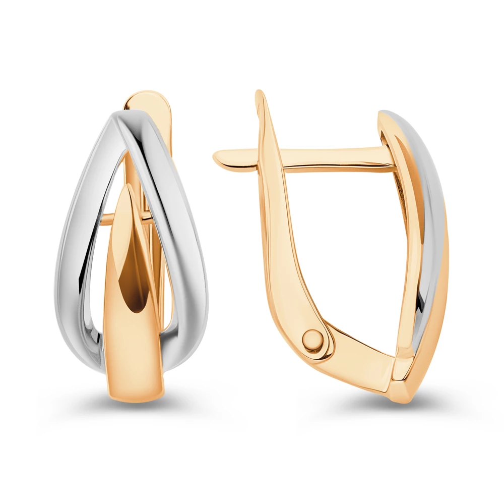 Серьги из красного золота 585 пробы 3