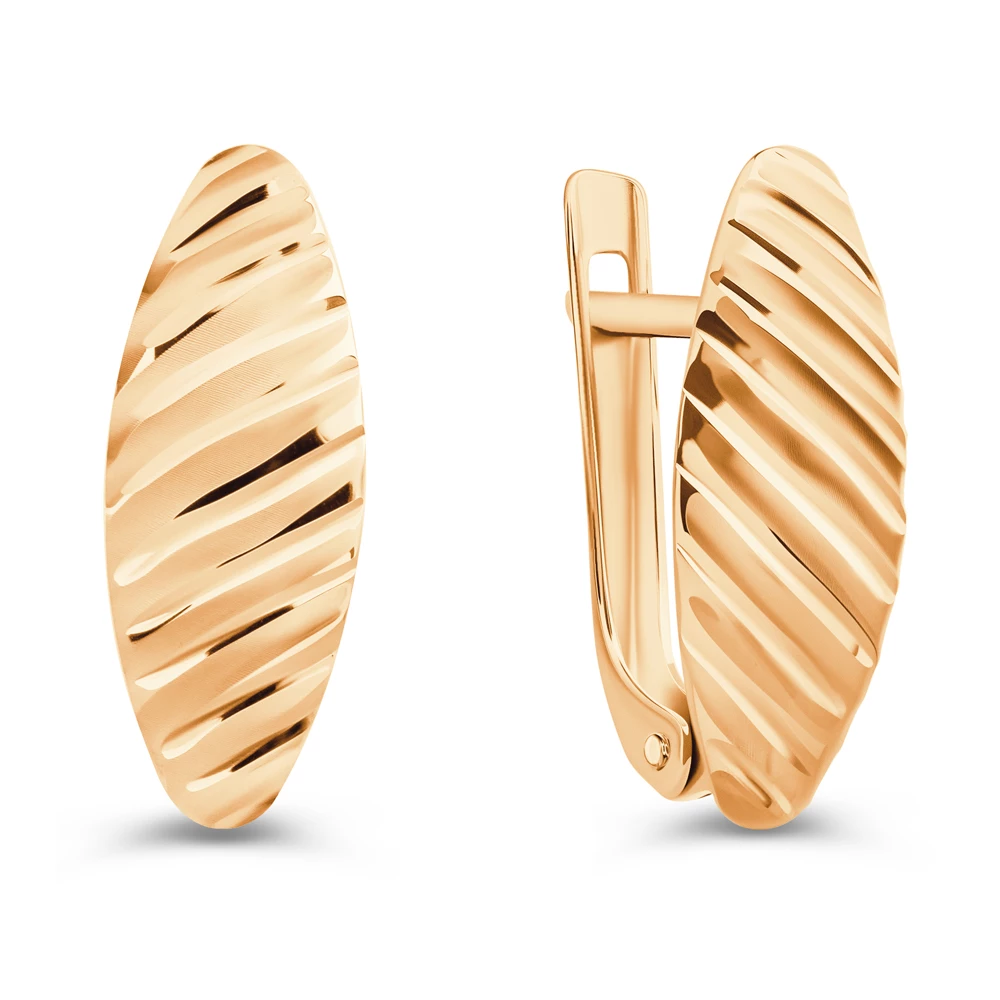 Серьги из красного золота 375 пробы 2