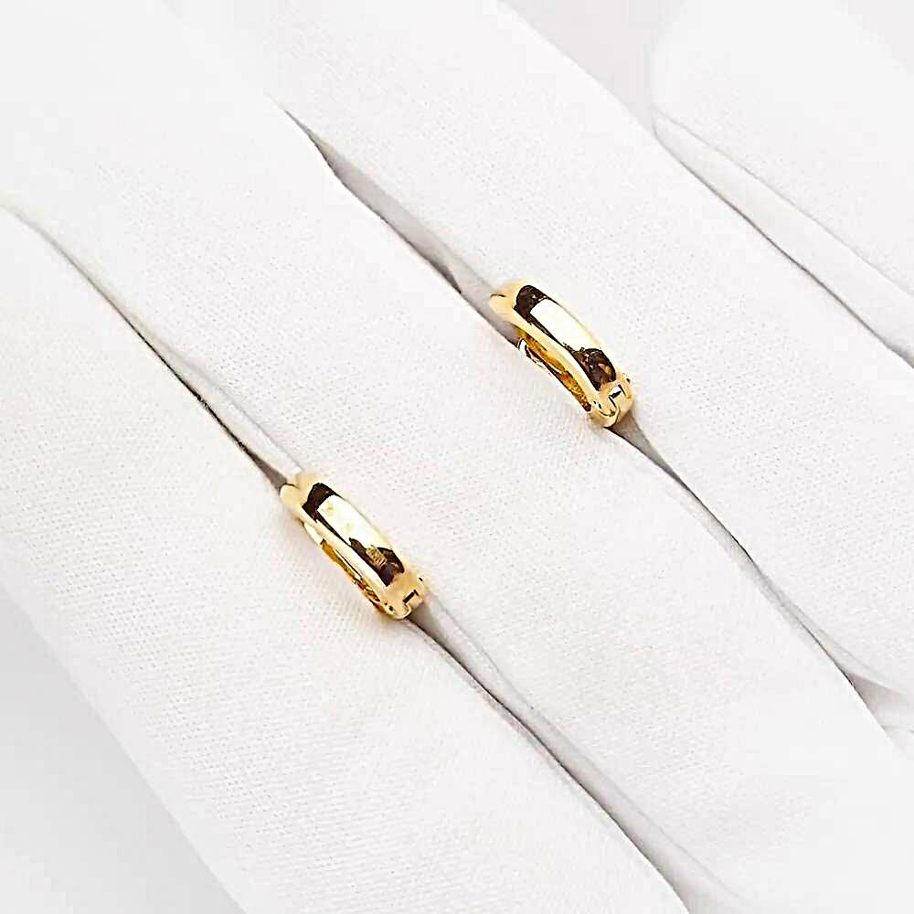 Серьги конго из красного золота 585 пробы 1