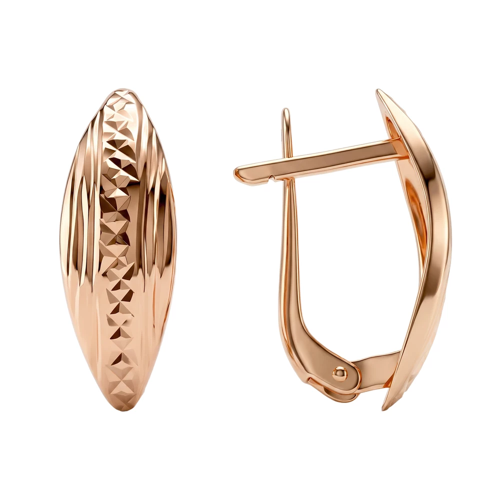 Серьги из красного золота 375 пробы