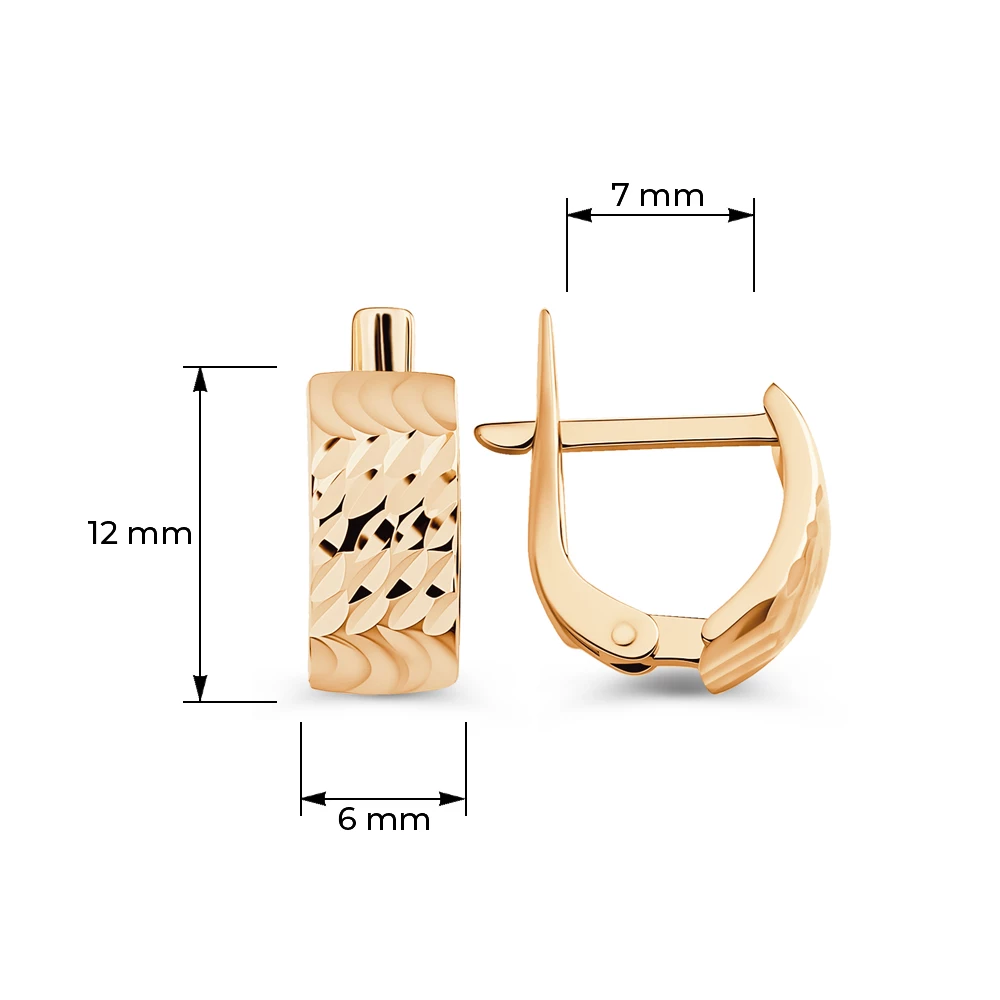 Серьги из красного золота 585 пробы 4