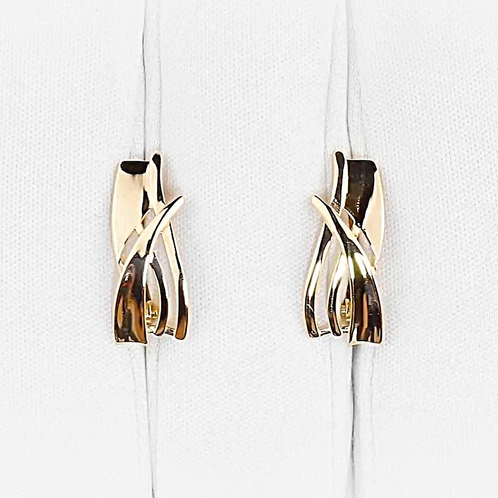 Серьги из красного золота 585 пробы 1