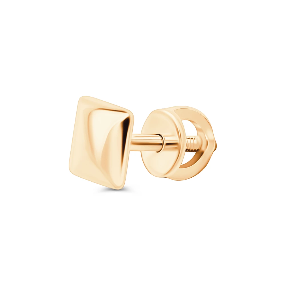 Серьга из красного золота 585 пробы 2