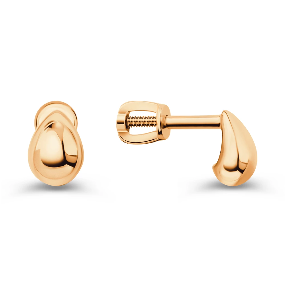 Серьги из красного золота 585 пробы