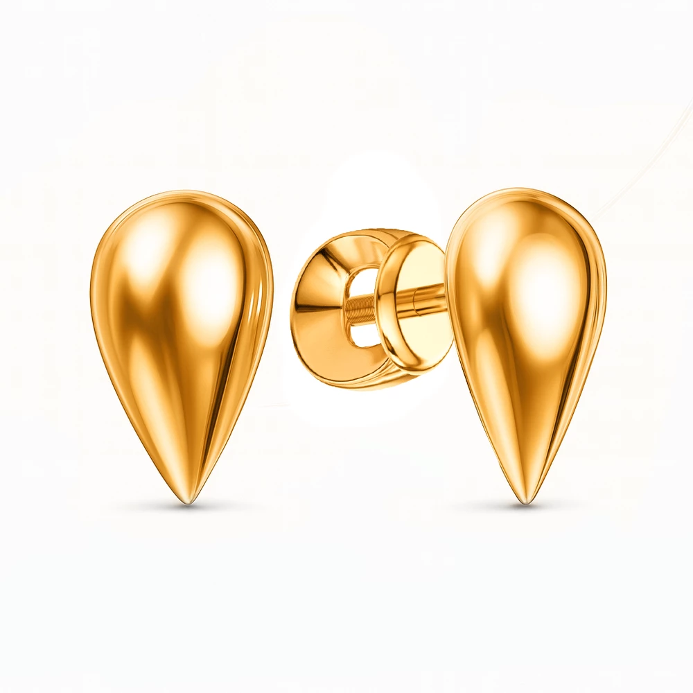 Серьги из красного золота 585 пробы 1